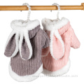 Cute Rabbit ear winter small pet dog clothes